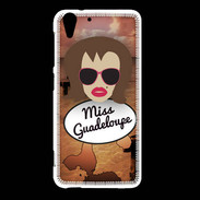Coque HTC Desire Eye Miss Guadeloupe Chatain