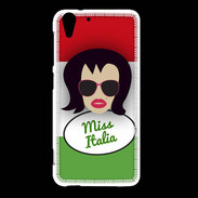 Coque HTC Desire Eye Miss Italie Brune