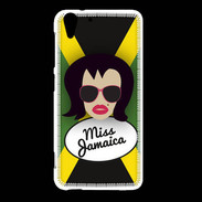 Coque HTC Desire Eye Miss Jamaica Brune
