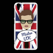 Coque HTC Desire Eye Mister UK Chatain