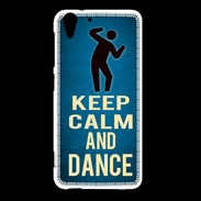 Coque HTC Desire Eye Keep Calm and Dance Bleu