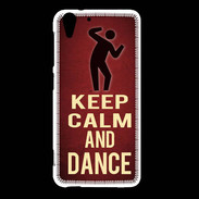 Coque HTC Desire Eye Keep Calm and Dance Rouge