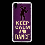 Coque HTC Desire Eye Keep Calm and Dance Violet