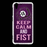 Coque HTC Desire Eye Keep Calm and Fist Violet