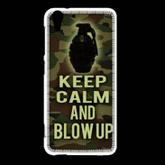 Coque HTC Desire Eye Keep Calm and Grenade Camouflage