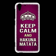 Coque HTC Desire Eye Keep Calm and Hakuna Matata rose