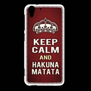 Coque HTC Desire Eye Keep Calm and Hakuna Matata Rouge