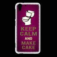 Coque HTC Desire Eye Keep Calm and Make cake Rose