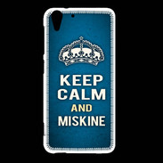 Coque HTC Desire Eye Keep Calm and Miskine Bleu
