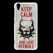 Coque HTC Desire Eye Keep calm pitbull 1 ZG