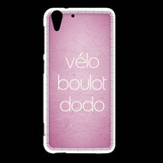 Coque HTC Desire Eye Vélo Boulot Dodo Rose ZG