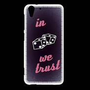 Coque HTC Desire Eye In Gamble We trust Rouge ZG