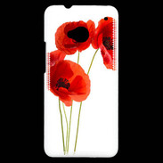 Coque HTC One Coquelicots en peinture 150