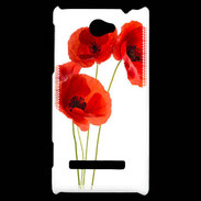 Coque HTC Windows Phone 8S Coquelicots en peinture 150