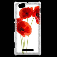 Coque Sony Xperia M Coquelicots en peinture 150