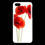 Coque iPhone 5C Coquelicots en peinture 150