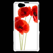 Coque Sony Xperia Z1 Compact Coquelicots en peinture 150