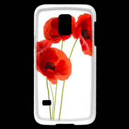 Coque Samsung Galaxy S5 Mini Coquelicots en peinture 150