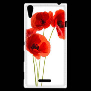 Coque Sony Xperia T3 Coquelicots en peinture 150