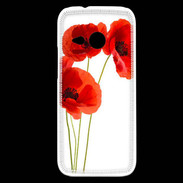 Coque HTC One Mini 2 Coquelicots en peinture 150