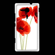 Coque Sony Xpéria SP Coquelicots en peinture 150