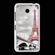 Coque Nokia Lumia 635 Tour Eiffel rouge sur fond en noir et blanc