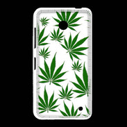 Coque Nokia Lumia 635 Feuille de cannabis sur fond blanc