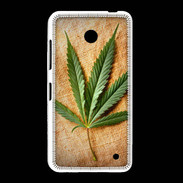 Coque Nokia Lumia 635 Feuille de cannabis sur toile beige