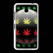 Coque Nokia Lumia 635 Effet cannabis sur fond noir