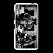 Coque Nokia Lumia 635 Pompiers en noir et blanc