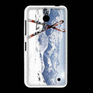 Coque Nokia Lumia 635 Paire de ski en montagne