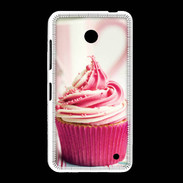 Coque Nokia Lumia 635 Cup cake rose et blanc