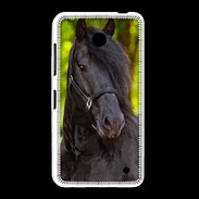 Coque Nokia Lumia 635 Portrait de cheval noir 10