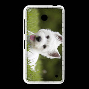 Coque Nokia Lumia 635 Chiot terrier blanc 2