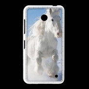Coque Nokia Lumia 635 Cheval blanc dans la neige 2