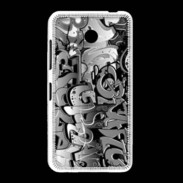 Coque Nokia Lumia 635 graffiti seamless background en noir et blanc