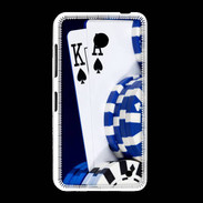 Coque Nokia Lumia 635 Poker bleu et noir