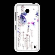 Coque Nokia Lumia 635 Papillons et notes de musique