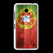Coque Nokia Lumia 635 Drapeau Portugal imitation bois
