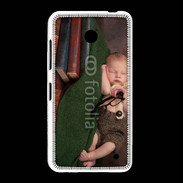 Coque Nokia Lumia 635 Bébé dormant sur des livres