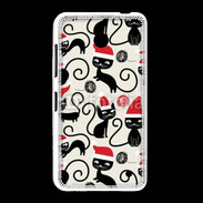 Coque Nokia Lumia 635 Fond chat noir Noël