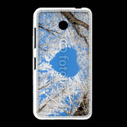 Coque Nokia Lumia 635 arbres enneigés coeur