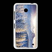 Coque Nokia Lumia 635 Montagne enneigée et ensoleillée