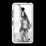 Coque Nokia Lumia 635 Hippie noir et blanc
