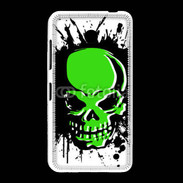 Coque Nokia Lumia 635 Tête de mort en vert et noir