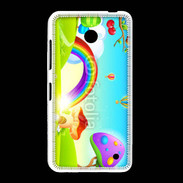 Coque Nokia Lumia 635 Cartoon nature et arc en ciel