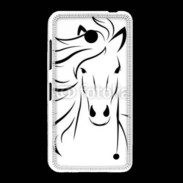 Coque Nokia Lumia 635 Vector image of an horse on white