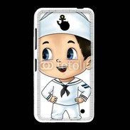 Coque Nokia Lumia 635 Cute cartoon illustration of a sailor