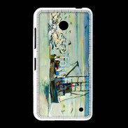 Coque Nokia Lumia 635 Peinture bateau de pêche