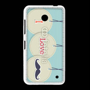 Coque Nokia Lumia 635 I love moustache 5